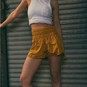 Free People Way home shorts in color Honey Mallow size medium